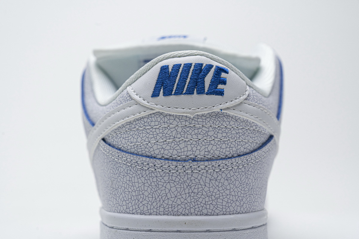 Nike SB Dunk Low Premium White Game Royal Reps Sneaker CJ6884-100