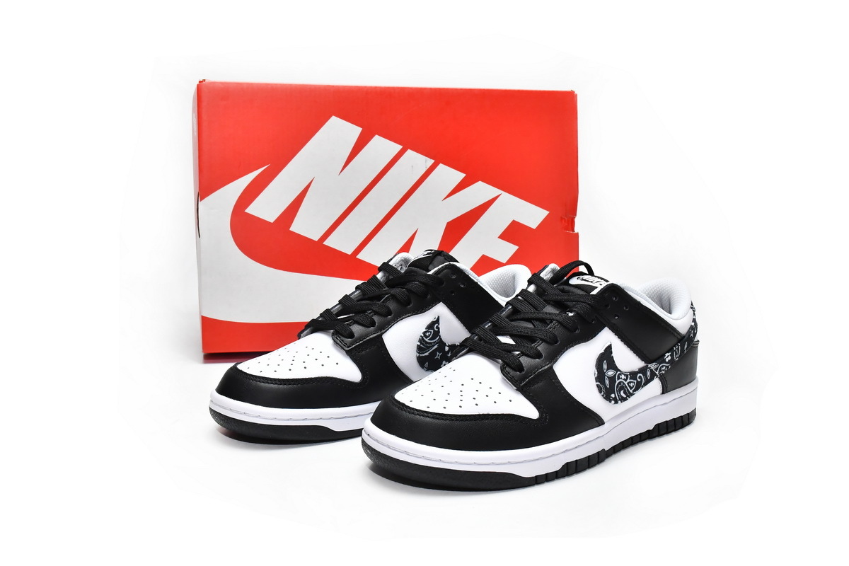 Black Paisley Dunks