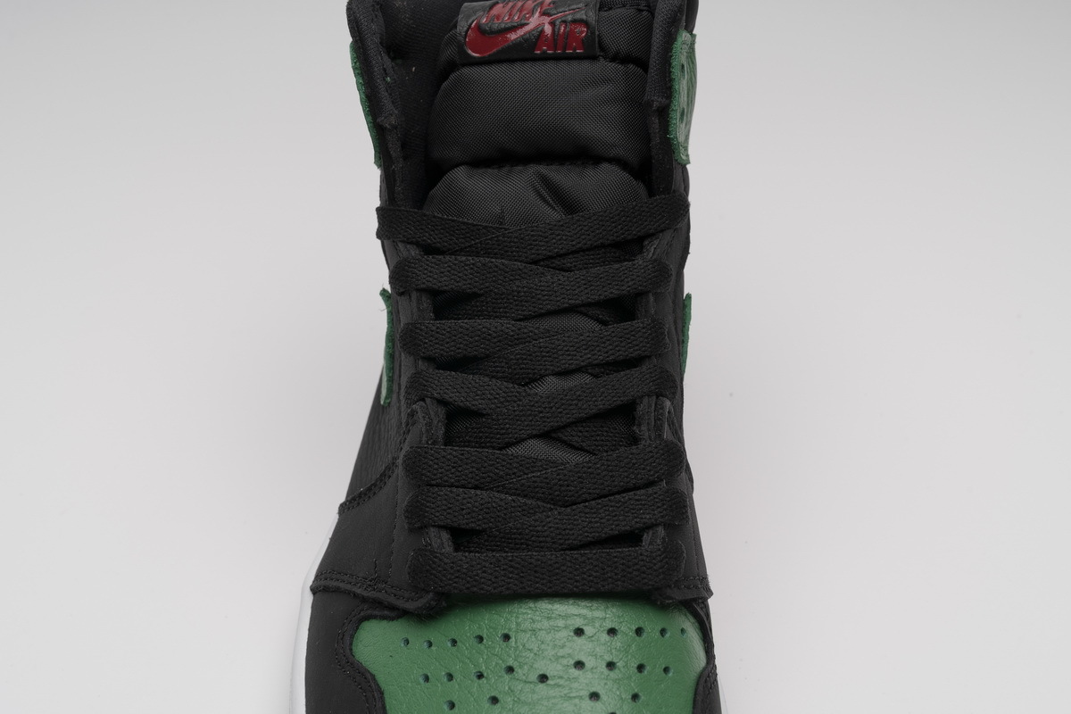 pine green jordan 1 black