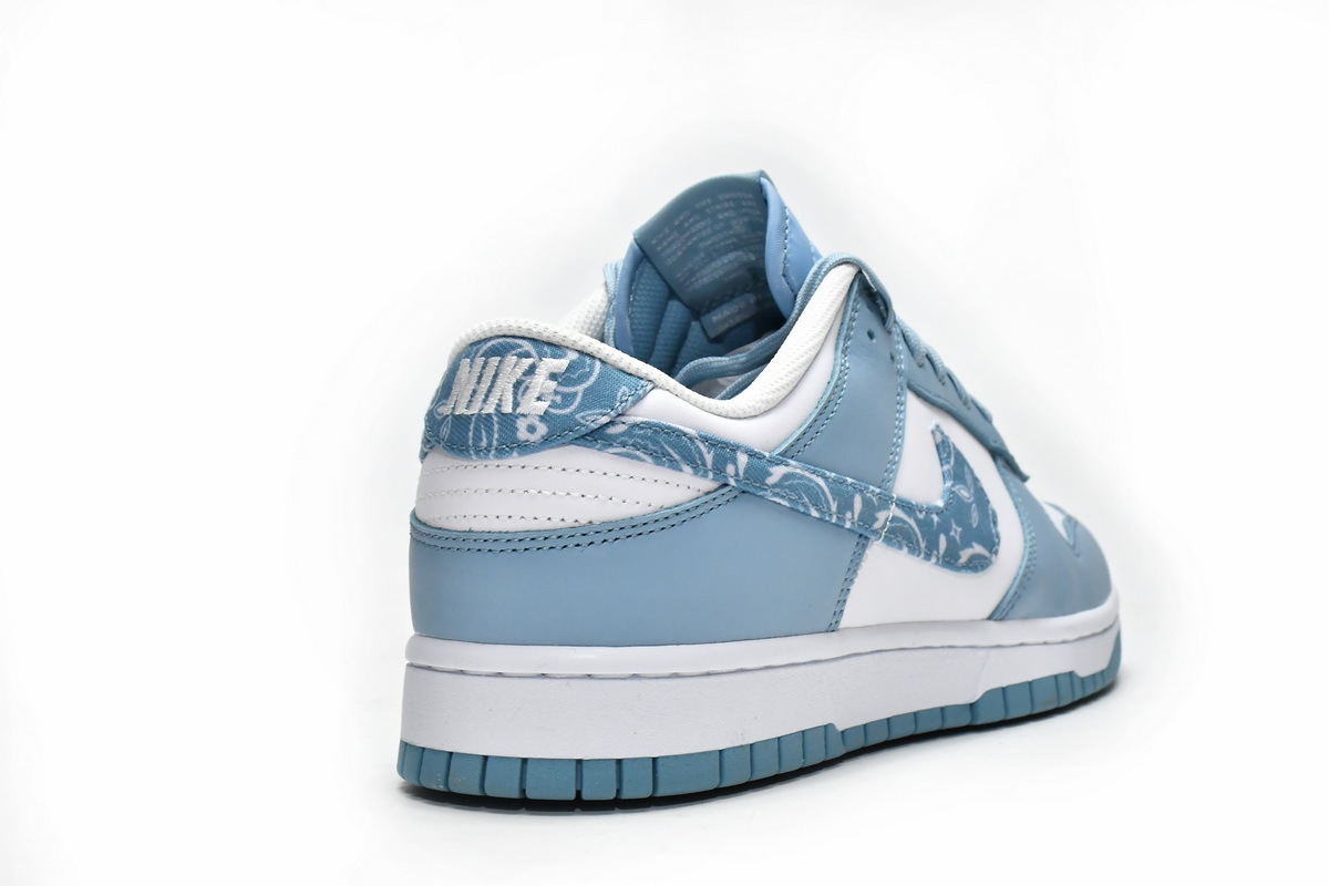 Blue Paisley Dunks Fake