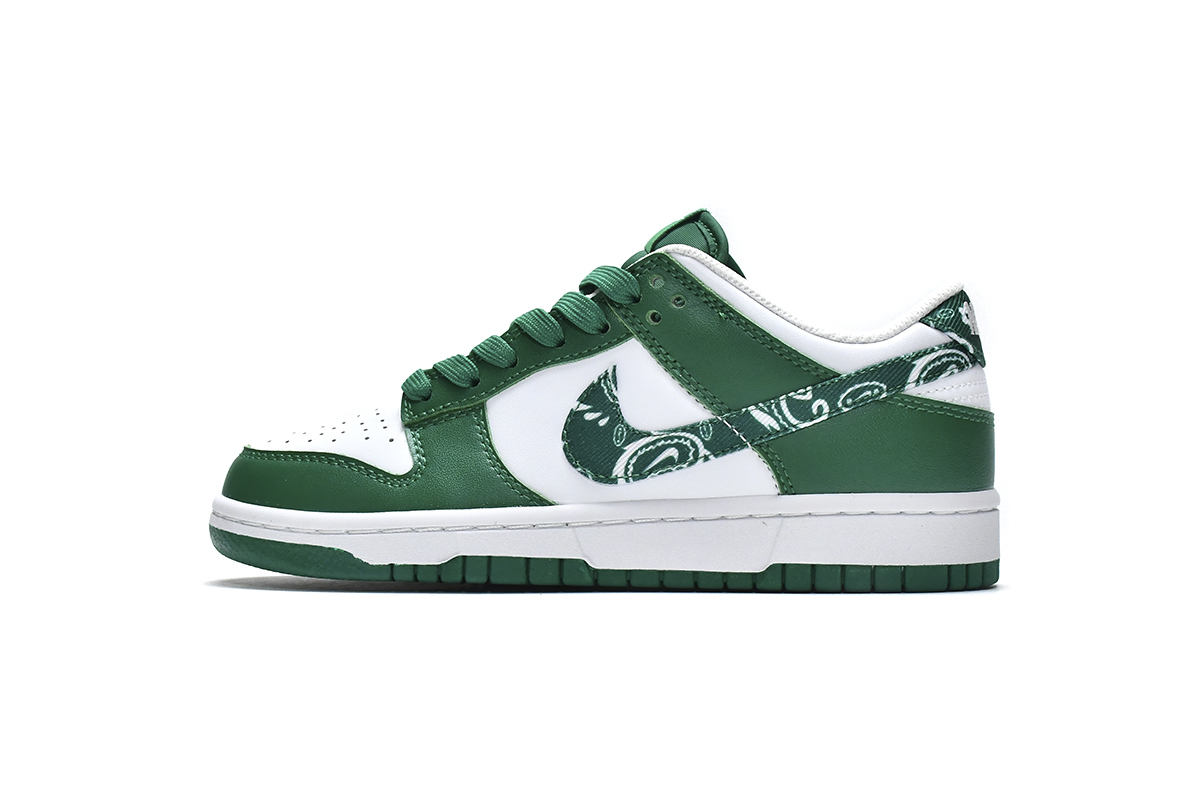 Green Paisley Dunks