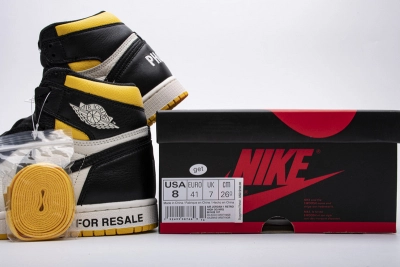 Air Jordan 1 Retro High Not for Resale Varsity Maize Reps Sneaker 861428-107 02