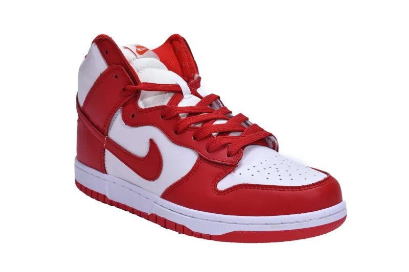 university red high dunks