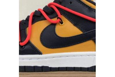 Nike Dunk Low Off White University Gold Midnight Navy Reps Sneaker CT0856-700 02