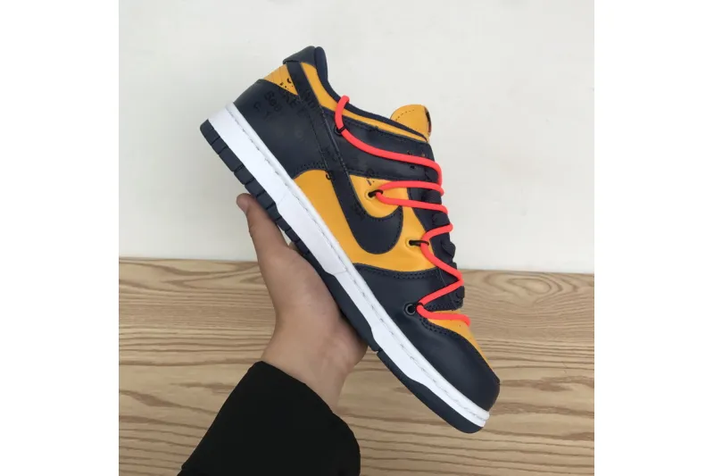 nike off white university gold