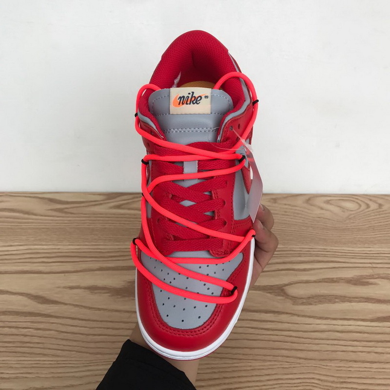 off white dunks red fake