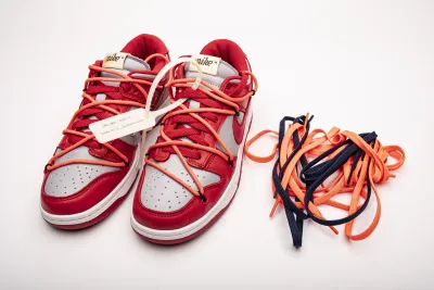 Nike Dunk Low Off-White University Red Reps Sneaker CT0856-600 01