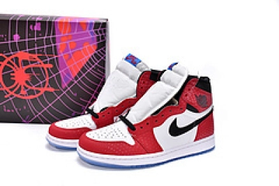 Air Jordan 1 Retro High Spider-Man Origin Story Reps Sneaker 555088-602 02