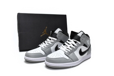 Air Jordan 1 Mid Light Smoke Grey Reps Sneaker  554724-078 02