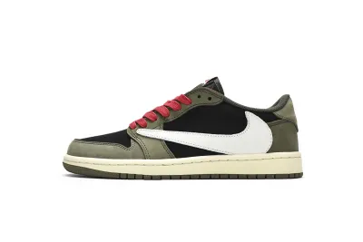 Travis Scott x Air Jordan 1 Low Dark Green Reps Sneaker DM7866-002 01