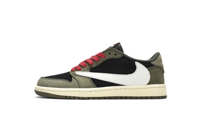 Travis Scott x Air Jordan 1 Low Dark Green Reps Sneaker DM7866-002 01