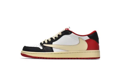 Travis Scott x Air Jordan 1 Low Black Red Reps Sneaker DM7866-166  01