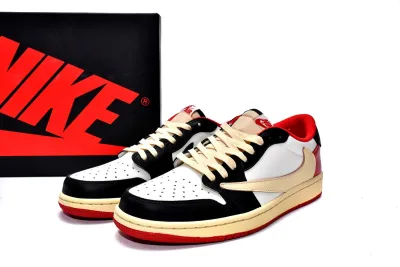 Travis Scott x Air Jordan 1 Low Black Red Reps Sneaker DM7866-166  02