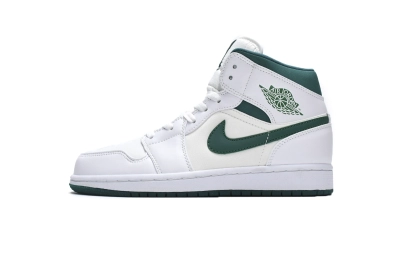 Air Jordan 1 Mid White Mystic Green Reps Sneaker CD6759-103 01