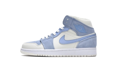 Air Jordan 1 Mid Mixed Textures Blue Reps Sneaker DA4666-100 01