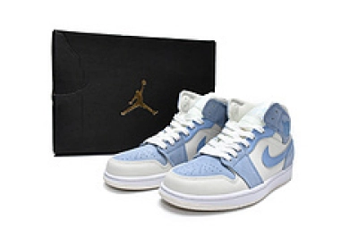 Air Jordan 1 Mid Mixed Textures Blue Reps Sneaker DA4666-100 02