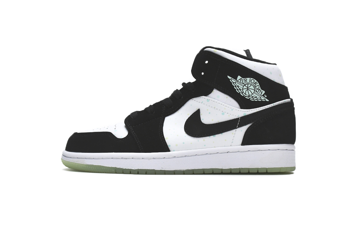 Jordan 1 Mid Black Teal Tint