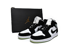 Jordan 1 Mid White Black Teal Tint