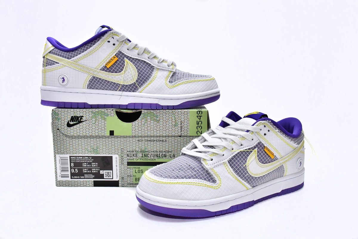 Nike Dunk Low Union Passport Pack Court Purple Reps Sneakers DJ9649-500