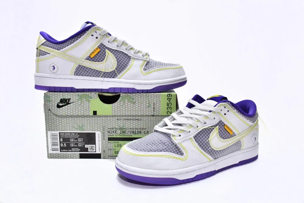 Nike Dunk Low Union Passport Pack Court Purple Reps Sneakers DJ9649-500