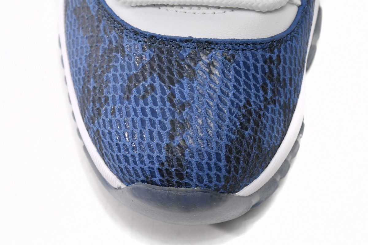 Jordan 11 Navy Snakeskin