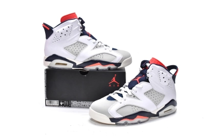 Reps Sneakers Air Jordan 6 Retro Tinker White Red 384664-104 01