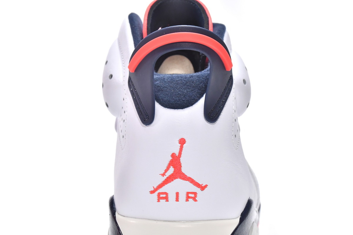 Reps Sneakers Air Jordan 6 Retro Tinker White Red 384664-104