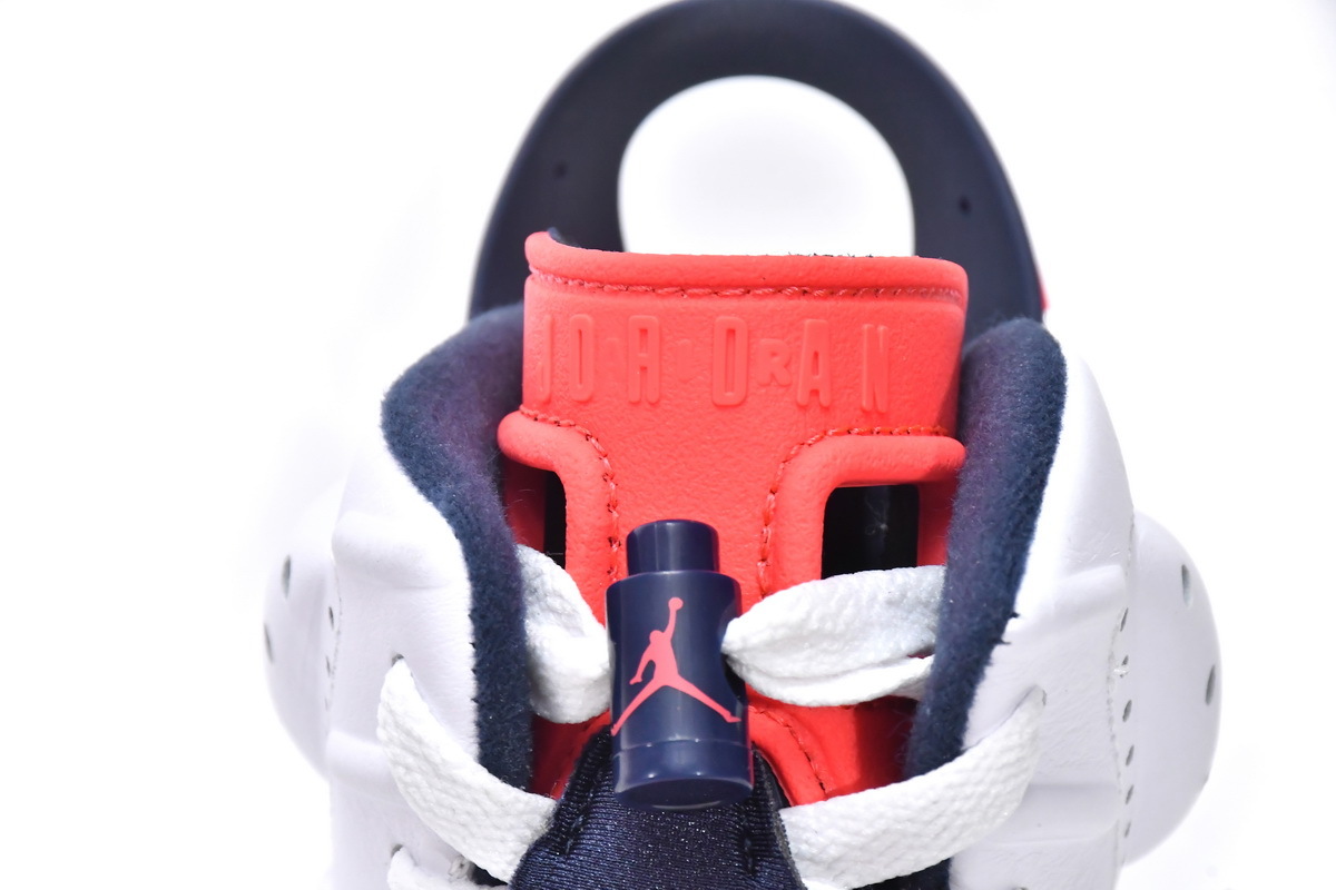 Reps Sneakers Air Jordan 6 Retro Tinker White Red 384664-104