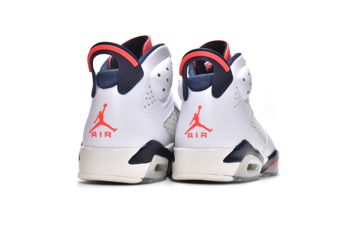 Reps Sneakers Air Jordan 6 Retro Tinker White Red 384664-104