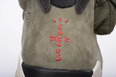 Reps Sneakers Travis Scott X Air Jordan 6 “Medium Olive” CN1084-200  02