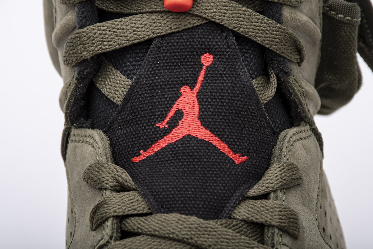 Reps Sneakers Travis Scott X Air Jordan 6 “Medium Olive” CN1084-200 