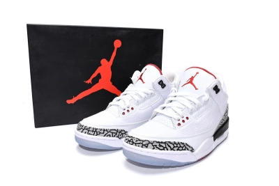 Jordan 3 Retro Free Throw Line White Cement Reps Sneakers 923096-101 02