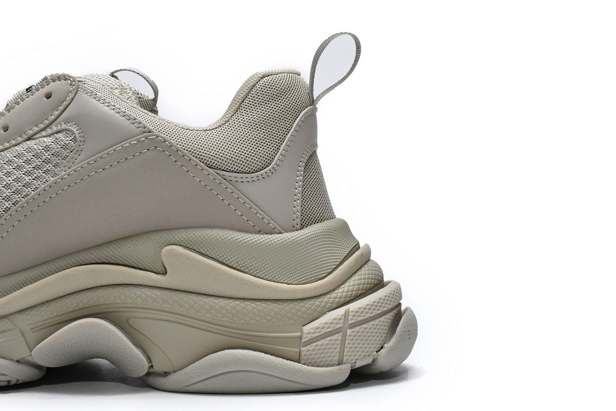Balenciaga Triple S Rice Ash Reps Sneaker 534737 W2FW1 9700