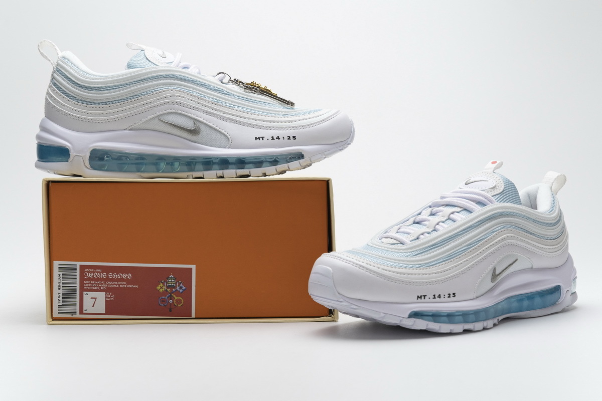 Reps Sneakers JSUS Nike Air Max 97 Mschf X Inri "jesus Shoes" 921826-101