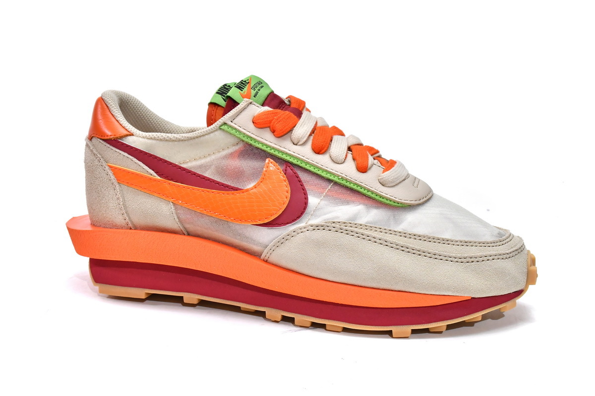 Reps Sneakers CLOT x Sacai x Nike LDWaffle Orange Blaze DH1347-100