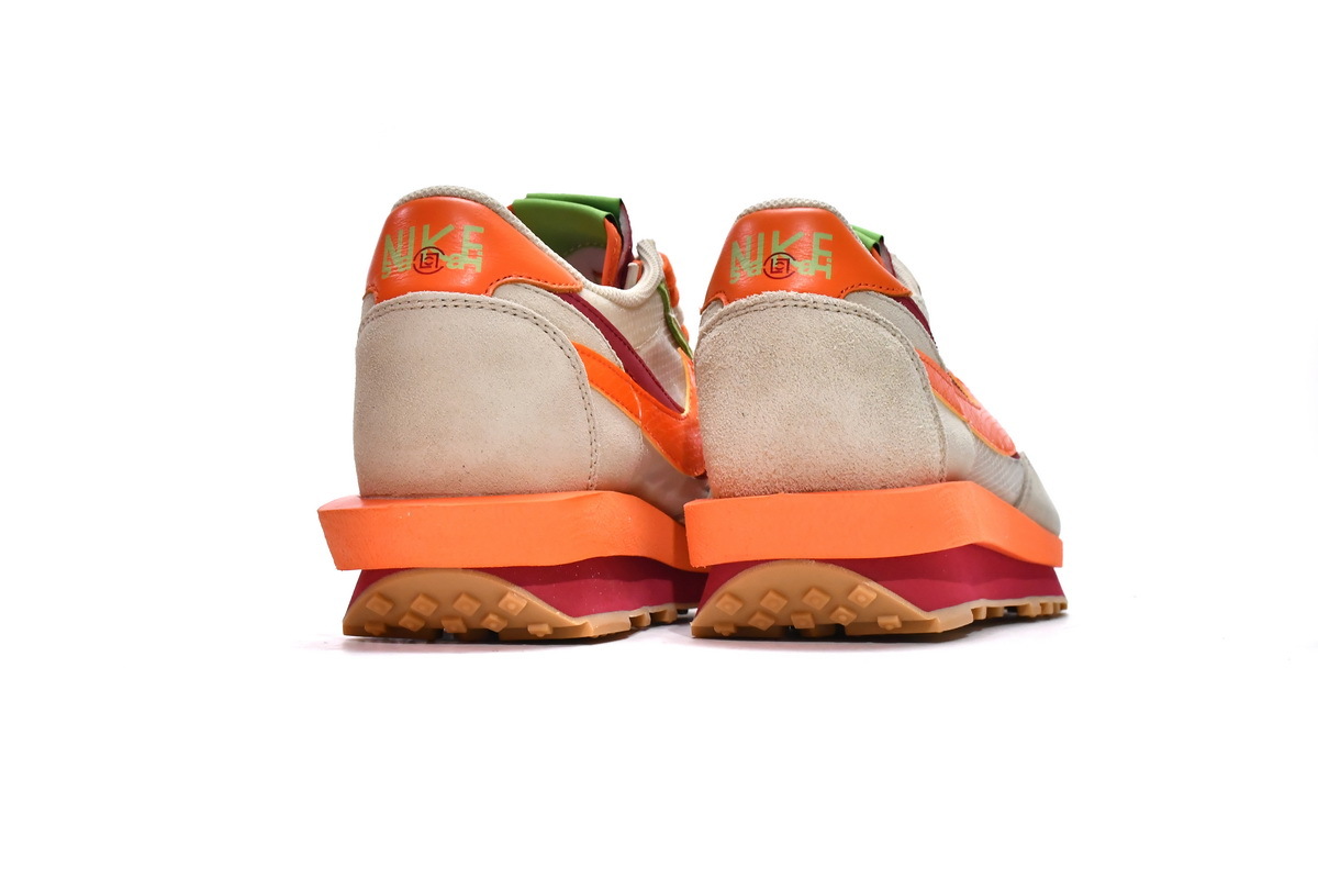 Reps Sneakers CLOT x Sacai x Nike LDWaffle Orange Blaze DH1347-100