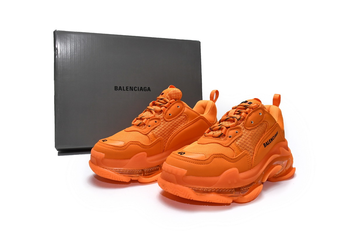 balenciaga Clear Sole orange