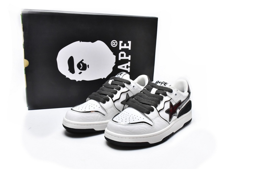 Bape Sk8 Sta Low White Black