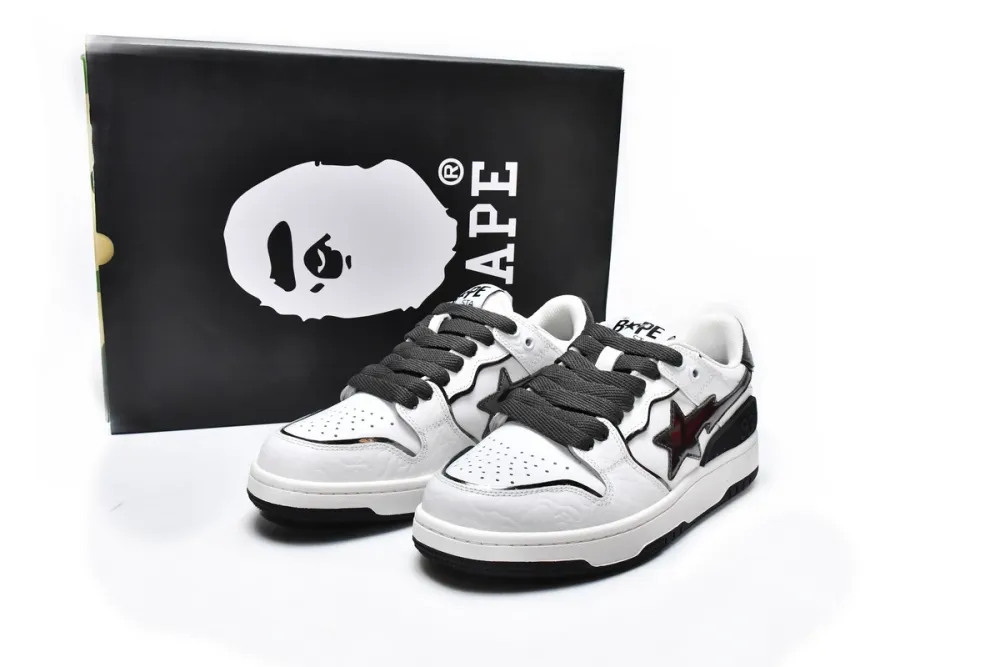 Bape Sk8 Sta Low White Black