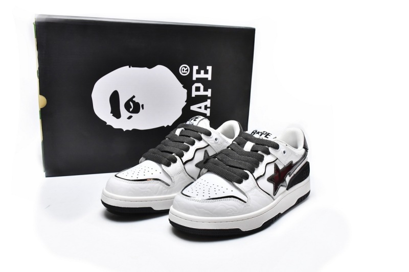 Bape Sk8 Sta Low White Black