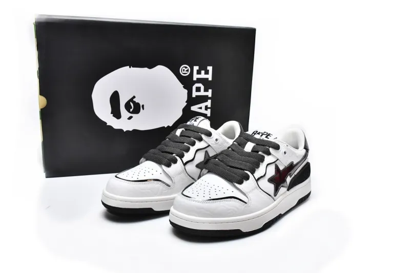 Bape Sk8 Sta Low White Black