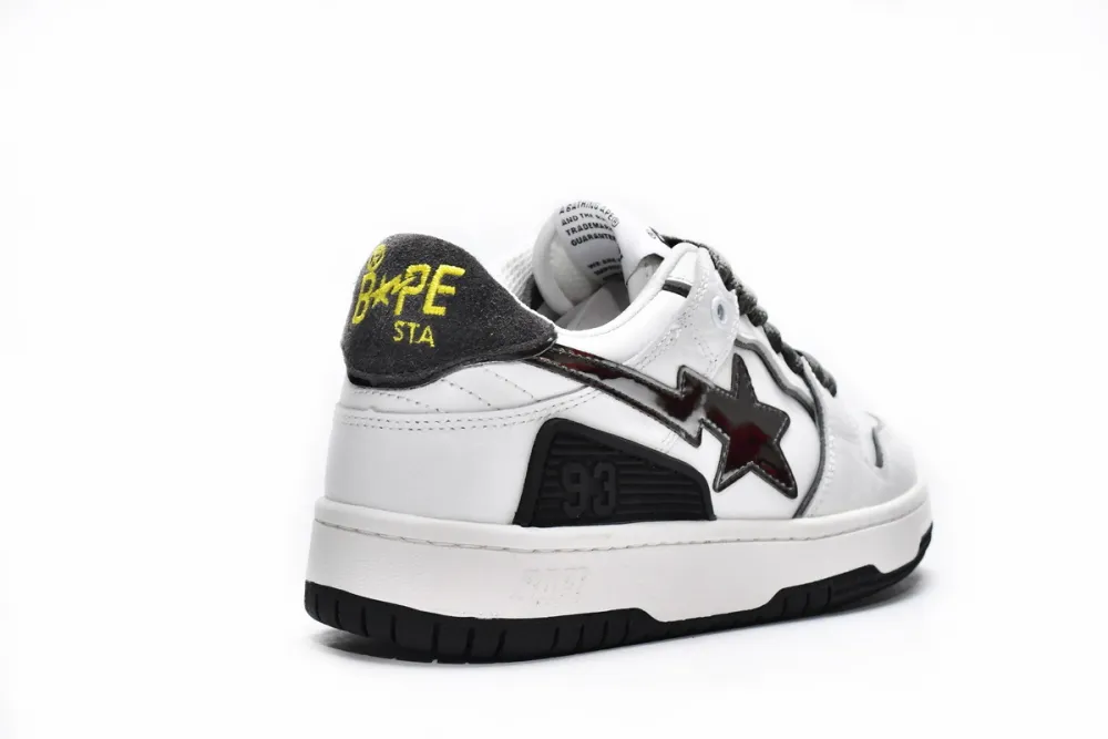 Bape Sk8 Sta Low White Black Reps Sneaker 1H80-191-020
