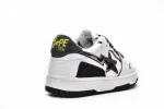 Bape Sk8 Sta Low White Black Reps Sneaker 1H80-191-020