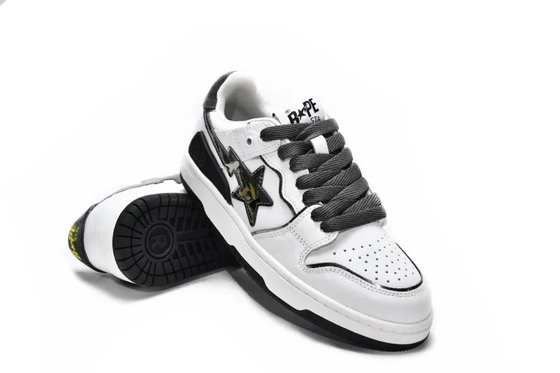 Bape Sk8 Sta Low White Black Reps Sneaker 1H80-191-020
