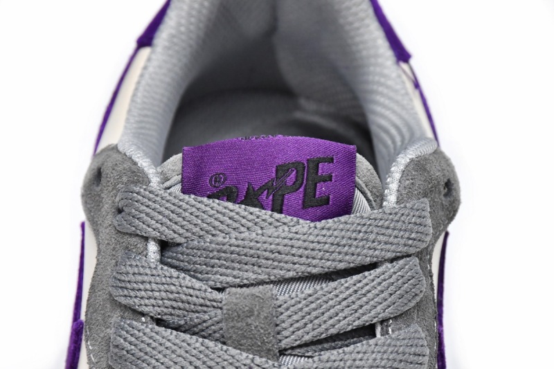 Bape Sk8 Sta Low White Purple Reps Sneaker 1G70-191-032