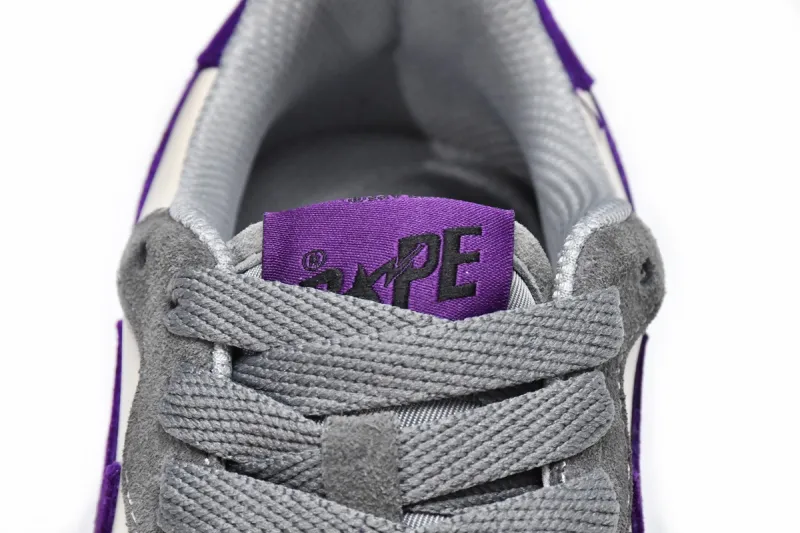 Bape Sk8 Sta Low White Purple Reps Sneaker 1G70-191-032