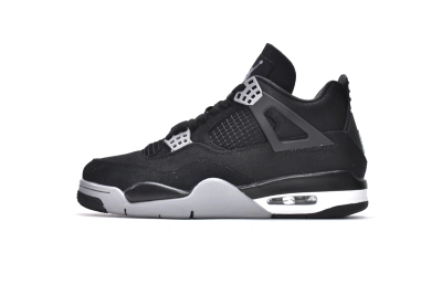 Air Jordan 4 Retro Black Canvas Reps Sneaker DH7138-006 01