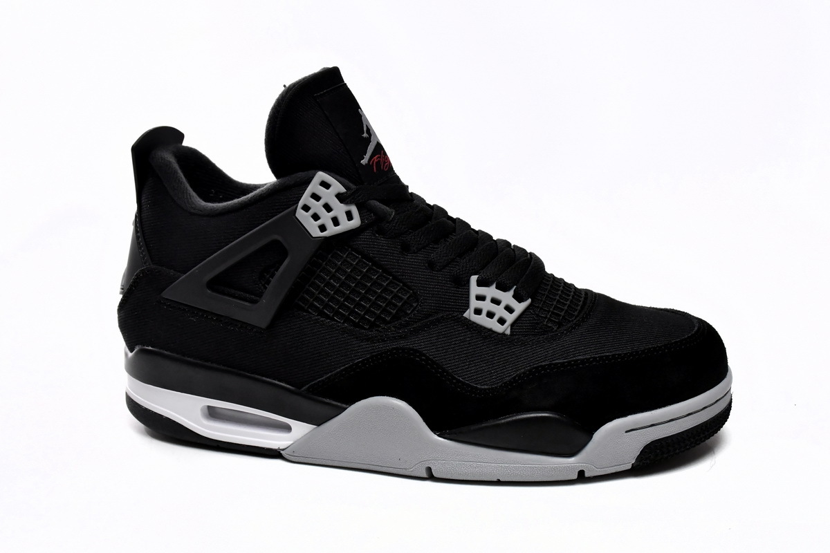 Jordan 4 Black Canvas
