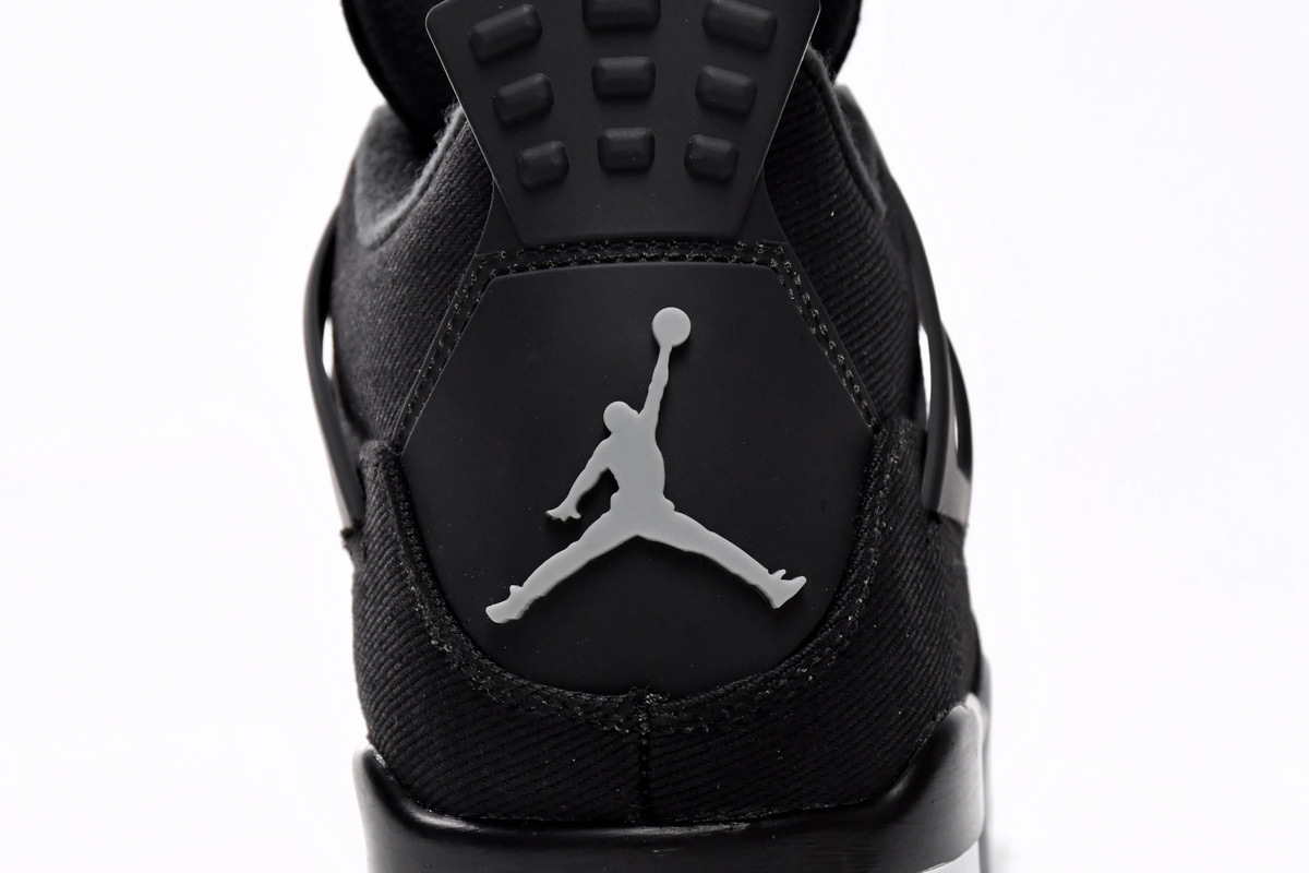 Jordan 4s Black Canvas