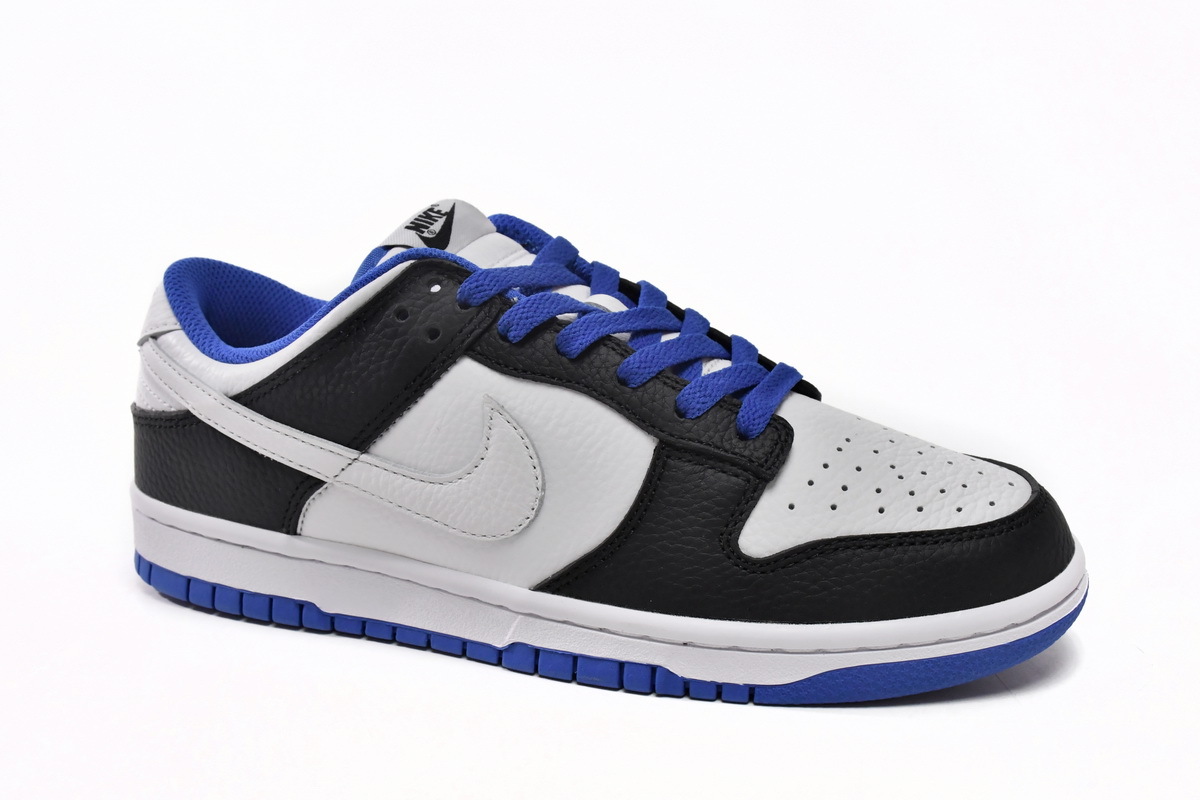 blue black white Dunks